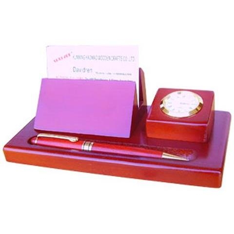 Подарочный набор для письма с часами, ручкой и визитницей D932F-101 Albero Ode
