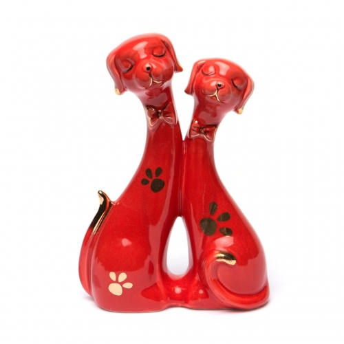 Порцелянові фігурки собак червоні GR2 100313-02 Classic Art
