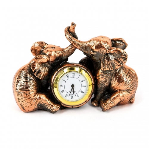 Сувенирные настольные часы слоники E591 Classic Art