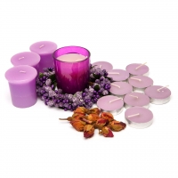 Великий набір свічок бузковий 12 шт SBB-9-1 Decos