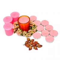 Великий набір свічок рожевий 12 шт SBB-9-2 Decos