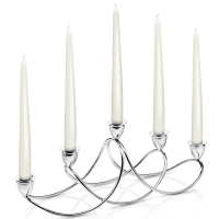 Підсвічник на 5 свічок з посрібленням Chinelli