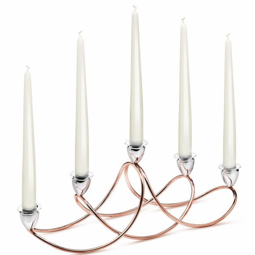 Підсвічник на 5 свічок rose gold Chinelli - фото 1 Darunok.ua Підсвічник на 5 свічок rose gold Chinelli