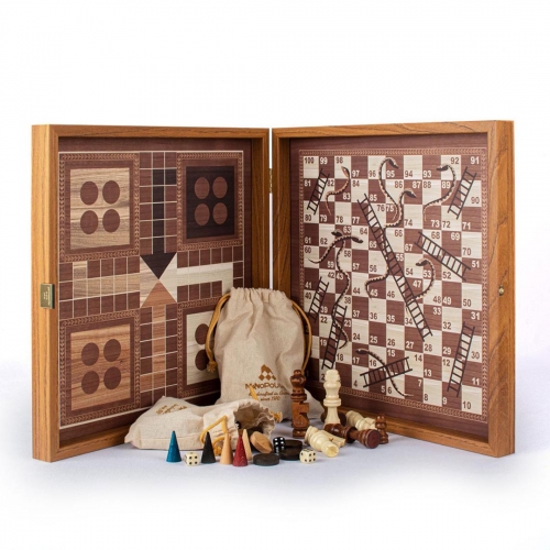 Шахматы, нарды, лудо, змейка (4 игры) CBLS34E Manopoulos