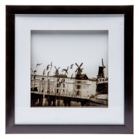 Картина ретро 28*28 B-79-27 (черный, белый) Decos