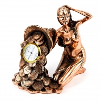 Статуэтка Фортуна с рогом изобилия настольные часы T1333 Classic Art Статуэтка Фортуна с рогом изобилия настольные часы T1333 Classic Art