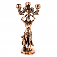 Статуэтка девушка подсвечник на 3 свечи T1463 Classic Art Статуэтка девушка подсвечник на 3 свечи T1463 Classic Art