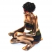 Африканская статуэтка сидящей девушки 90010 C 