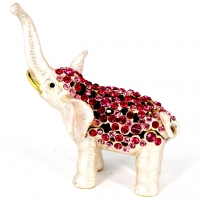 Шкатулка со стразами статуэтка слон 0003 