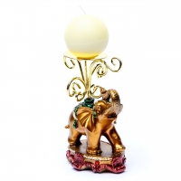 Статуэтка слон подсвечник со свечой 4814 