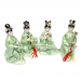 Китайские фарфоровые статуэтки девушек 4 шт GR7 Classic Art