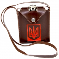 Фляга металева в чохлі Герб України PT-18 Hip Flask