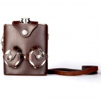 Фляга металева в чохлі з сладнимі Станчик PT-A Hip Flask