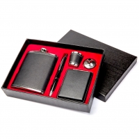 Подарунковий набір з фляги і портсигаром TZ-07 Hip Flask
