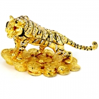 Шкатулка зі стразами статуетка тигр 525 