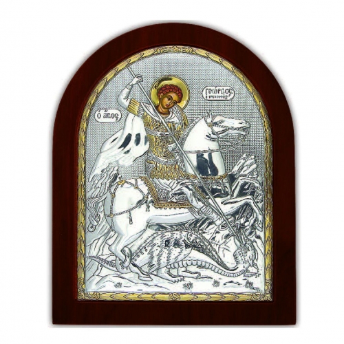 Ікона Георгій Побідоносець EP2-010XAG/P Silver Axion