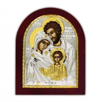 Икона Святое Семейство EP2-015XAG/P Silver Axion