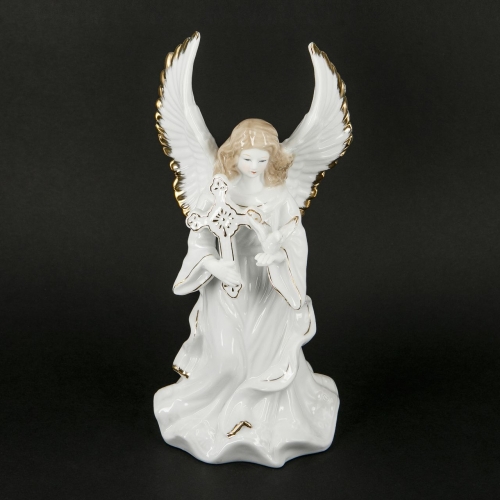 Фарфорова статуетка ангел з голубом 0003 Classic Art