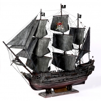 Модель пиратского корабля Черная Жемчужина 80 см SH775 Two Captains