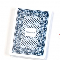 Пластиковые игральные карты Poker Club синяя рубашка A195-1 Lucky Gamer