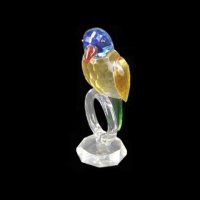 Сувенир стекло LM 61508 попугай на кольце Сувенир стекло LM 61508 попугай на кольце