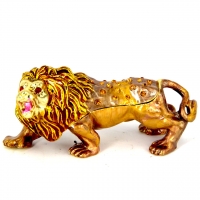 Шкатулка со стразами статуэтка лев 522 