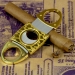 Гільйотина для сигар металева золотиста 101 D. Smoker