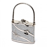 Маленькая сумочка серебристая 02 