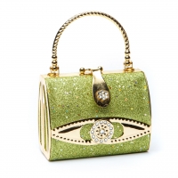 Вечерний клатч зеленый 04 