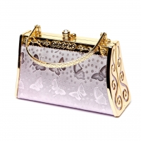 Дизайнерский клатч фиолетовый 06 