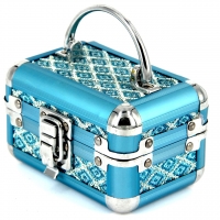 Шкатулка для украшений малая голубой ромб 8138-1 