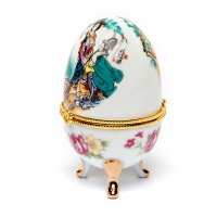 Шкатулка из фарфора в форме яйца 3-2 