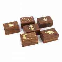 Дерев'яні шкатулки ручної роботи набір 6 штук WB106 Albero Ode