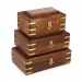 Різьблені дерев'яні шкатулки комплект 3 штуки WD.264 Albero Ode