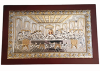 Икона Тайная Вечеря EP37-200XAG/P Silver Axion