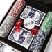 Покерний набір 100 фішок з номіналом в кейсі DM100NA Lucky Gamer