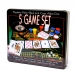 Настольная игра рулетка и покер RS1060T в жестяной коробке Lucky Gamer