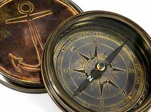 Морський компас в античному стилі - фото darunok .ua 
